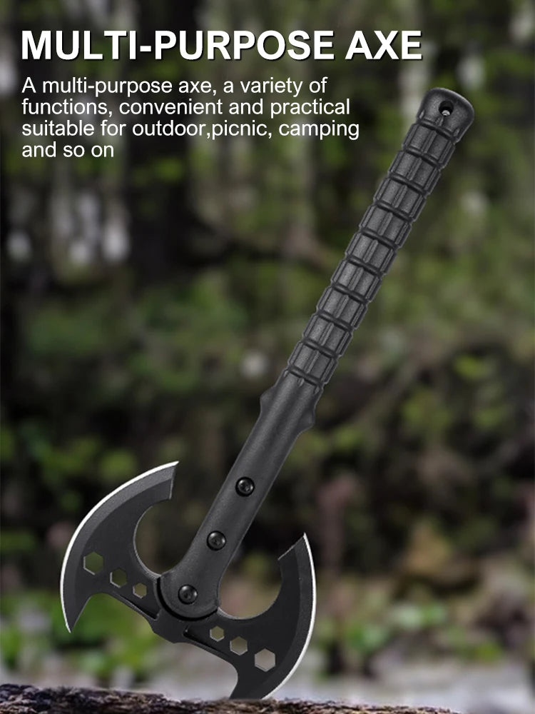 Tactical axe, mountain carving, woodworking axe, chopping wood, firefighting axe, vehicle mounted camping axe