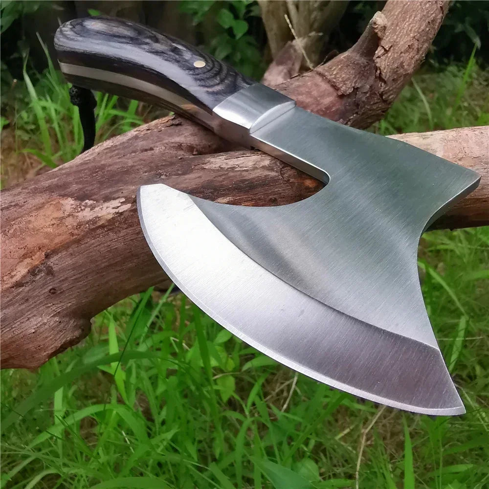 High Hardness Battle Axe: Outdoor Jungle Camping Bone Cutter, Fire Axe, and Life-saving Tool - Sharp, and Reliable for Survival
