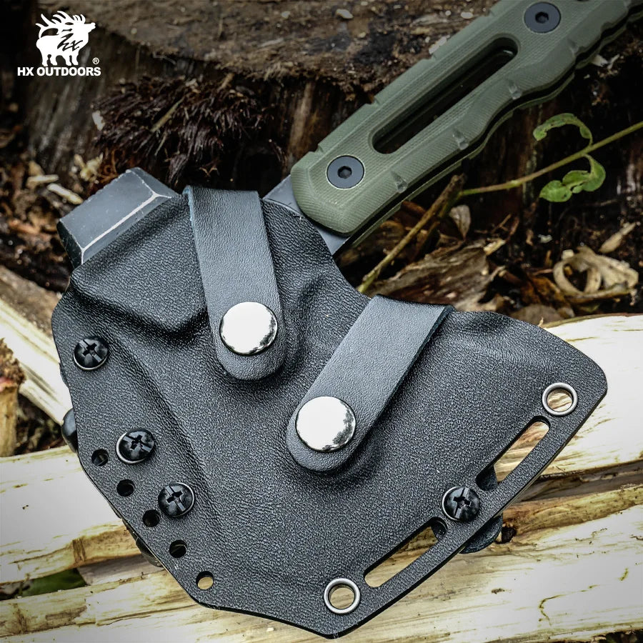 HX OUTDOORS Mercenarys Full Tang Camping Survival Touris Axe Hatchet Tactical Multifunctional Hunting Tools Tomahawk Hammer axes