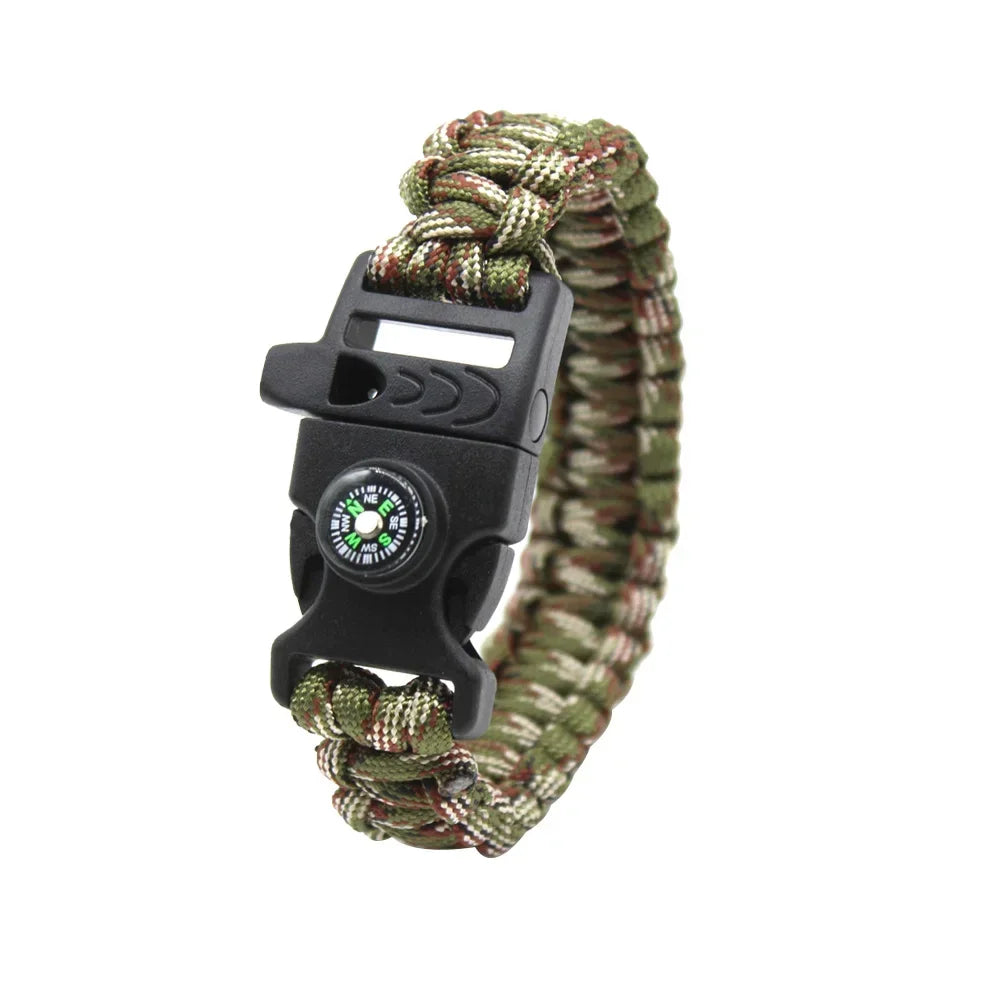 Outdoor survival multi-functional bracelet, woven seven-core umbrella rope, outdoor emergency tool, cobra buckle bracelet