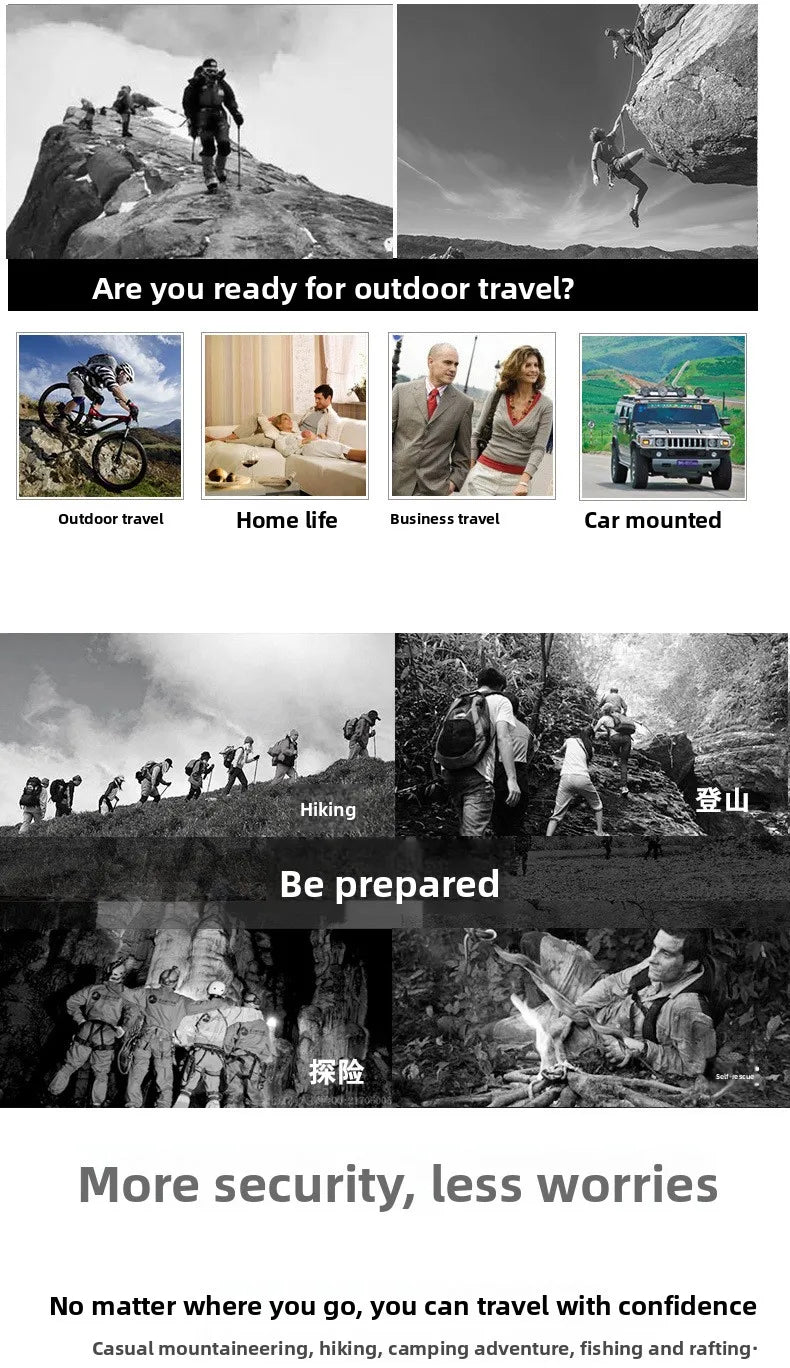 Umbrella Rope Bracelet Survival Bracelet Multifunctional Five-in-One Multifunctional Outdoor Umbrella Rope Camping Adventure
