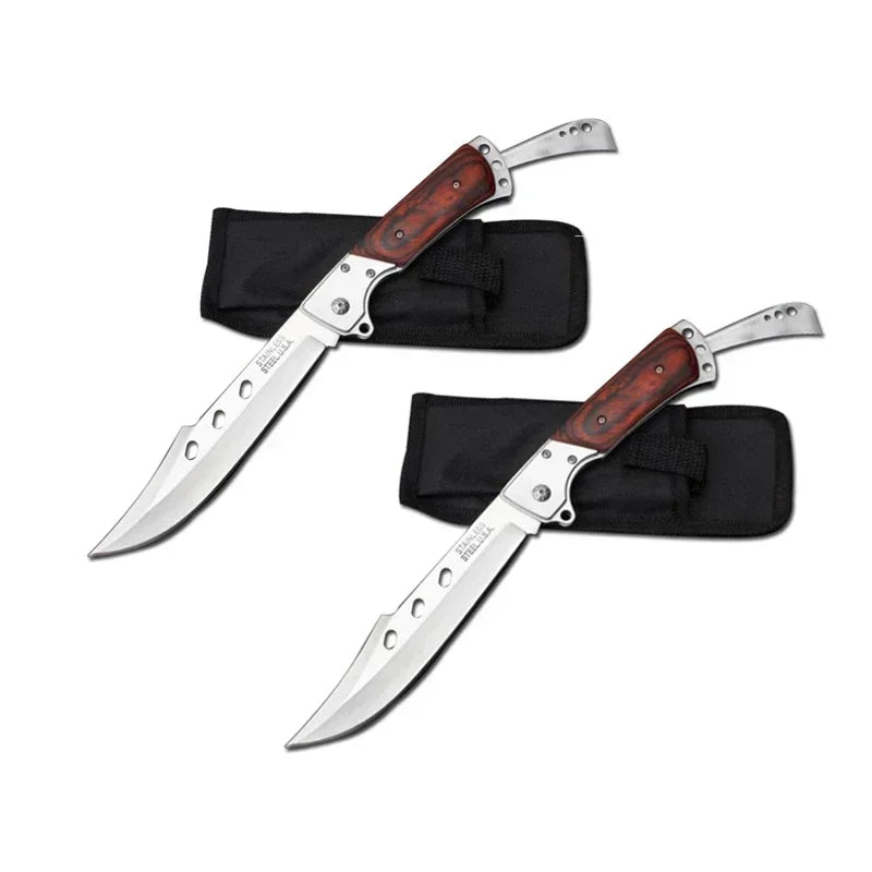 Steel Folding Knife For Men High Hardness Outdoor Survival Self Defense Portable Military Tactical PocketKnife For Hunting