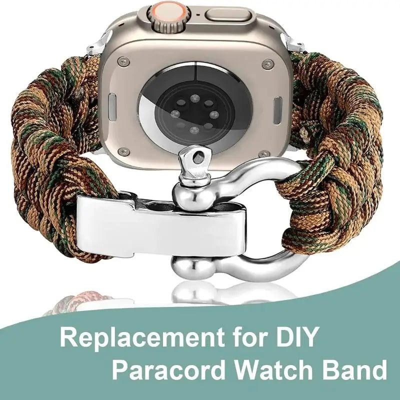 4Pcs Paracord Bracelet Buckle Metal Bow Anchor Clasp D Shackle Survival Bracelet Camping Accessories Wrist Strap U Shackles
