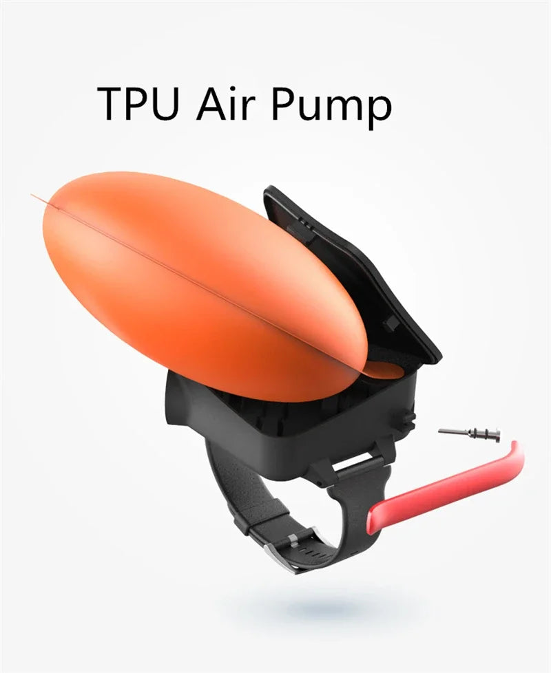 Anti-Drowning Bracelet TPU Lifesaving Wristband Swimming Diving Airbag Floating Kit Device Water Safety Bracelet