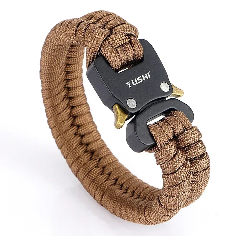 Outdoor survival multi-functional bracelet, woven seven-core umbrella rope, outdoor emergency tool, cobra buckle bracelet