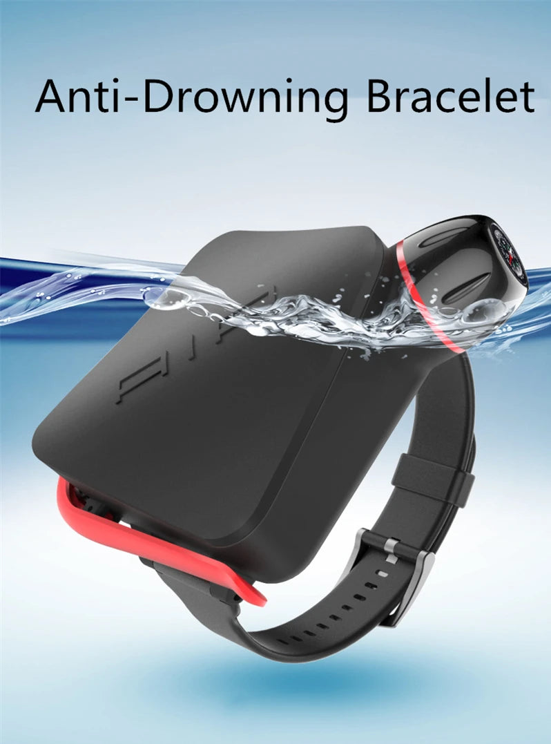 Anti-Drowning Bracelet TPU Lifesaving Wristband Swimming Diving Airbag Floating Kit Device Water Safety Bracelet