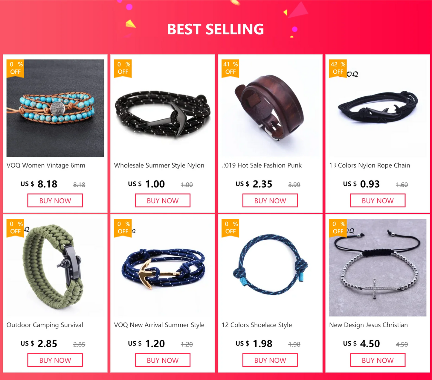 Outdoor Camping Survival Bracelet Men Climbing Sport Parachute Cord Adjustable Buckle Friendship Bracelets Male Wholesale