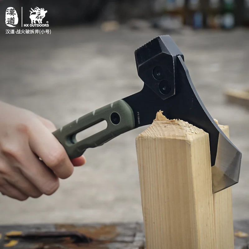 HX OUTDOORS Mercenarys Full Tang Camping Survival Touris Axe Hatchet Tactical Multifunctional Hunting Tools Tomahawk Hammer axes
