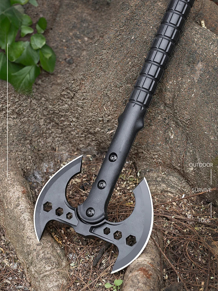 Tactical axe, mountain carving, woodworking axe, chopping wood, firefighting axe, vehicle mounted camping axe