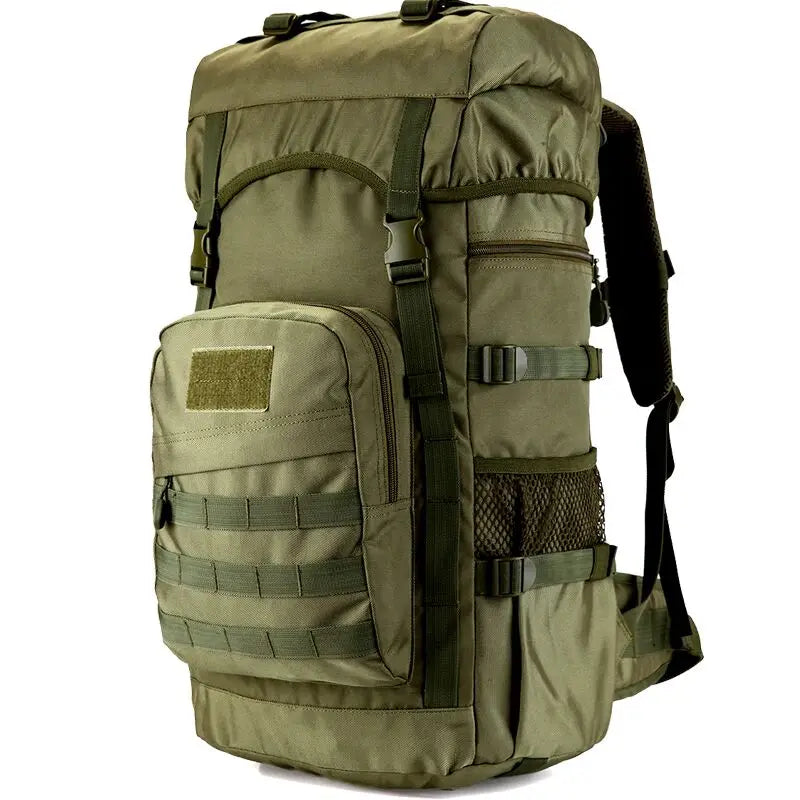50L Large Capacity Tactical Backpack, 900D Outdoor Camping Mountaineering Bag, Hiking Rucksack, Travel Backpack