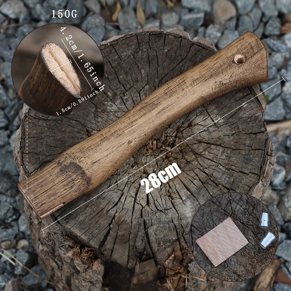 Walnut Axe Handle with Hole Wedge Accessories for DIY Outdoor Axes Hammers Survival Camping Gear Tomahawk Viking Axe