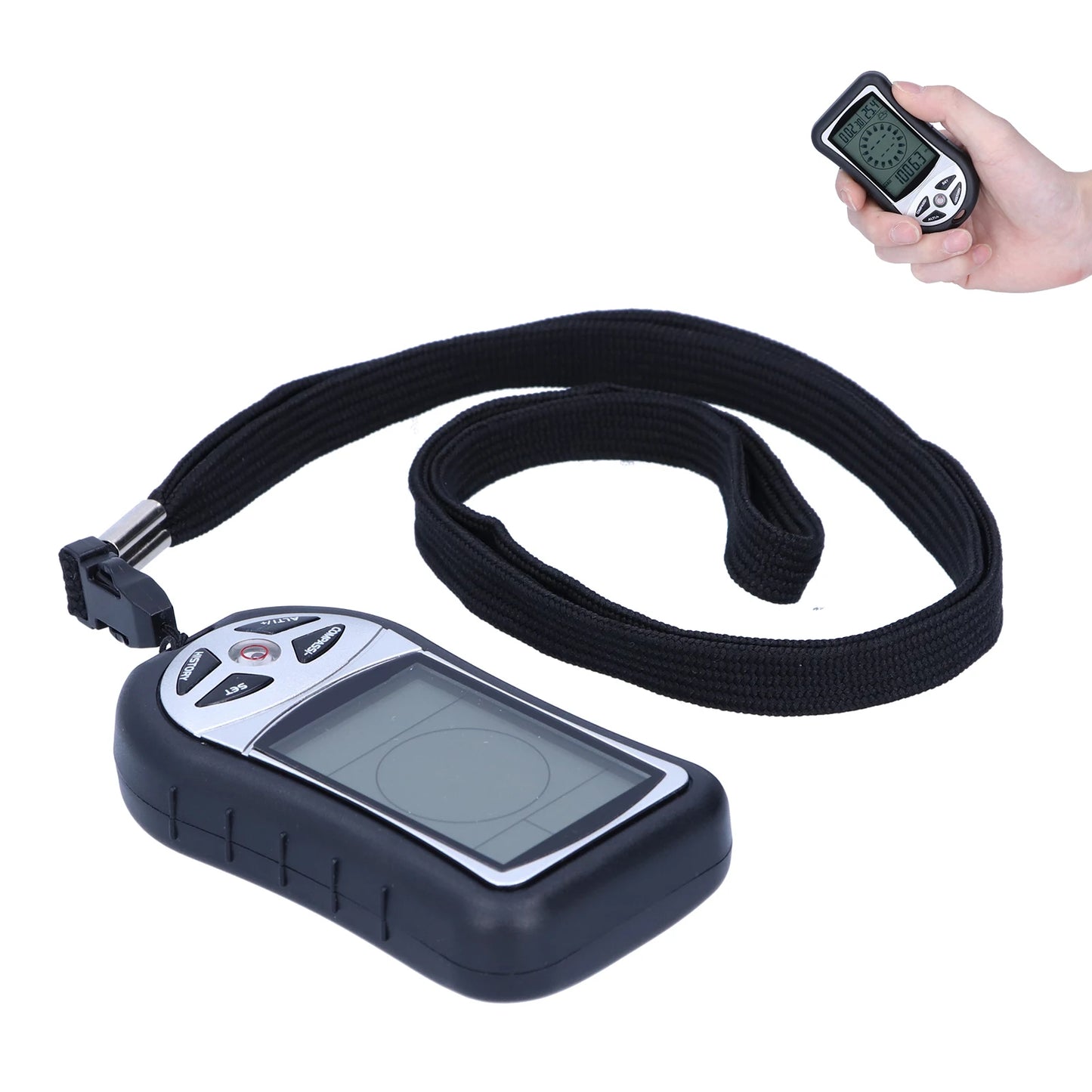 8 in 1 Handheld Electronic Compass Altimeter Multifunction Digital Barometer Thermometer Compass Outdoor Meter Device