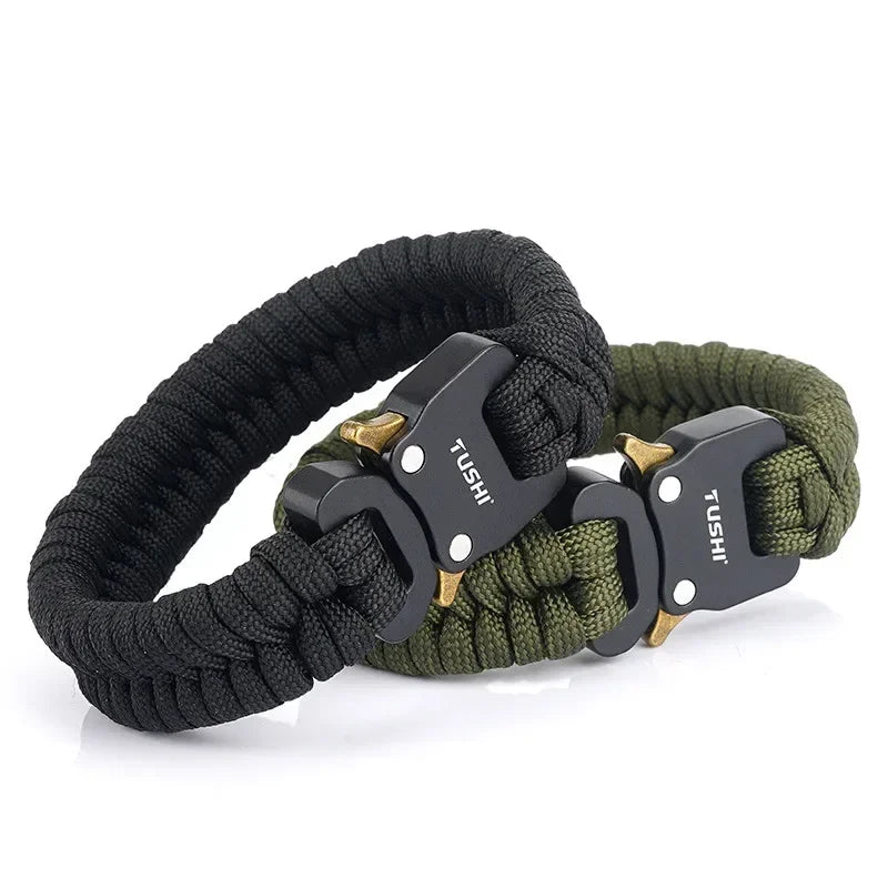 Outdoor survival multi-functional bracelet, woven seven-core umbrella rope, outdoor emergency tool, cobra buckle bracelet