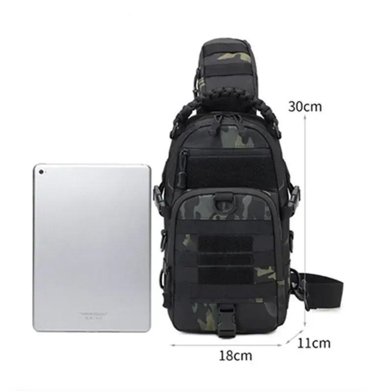 Outdoor camping chest bag tactical backpack sports shoulder hiking climbing ride fishing Moore Sling EDC EDC Fanny Pack