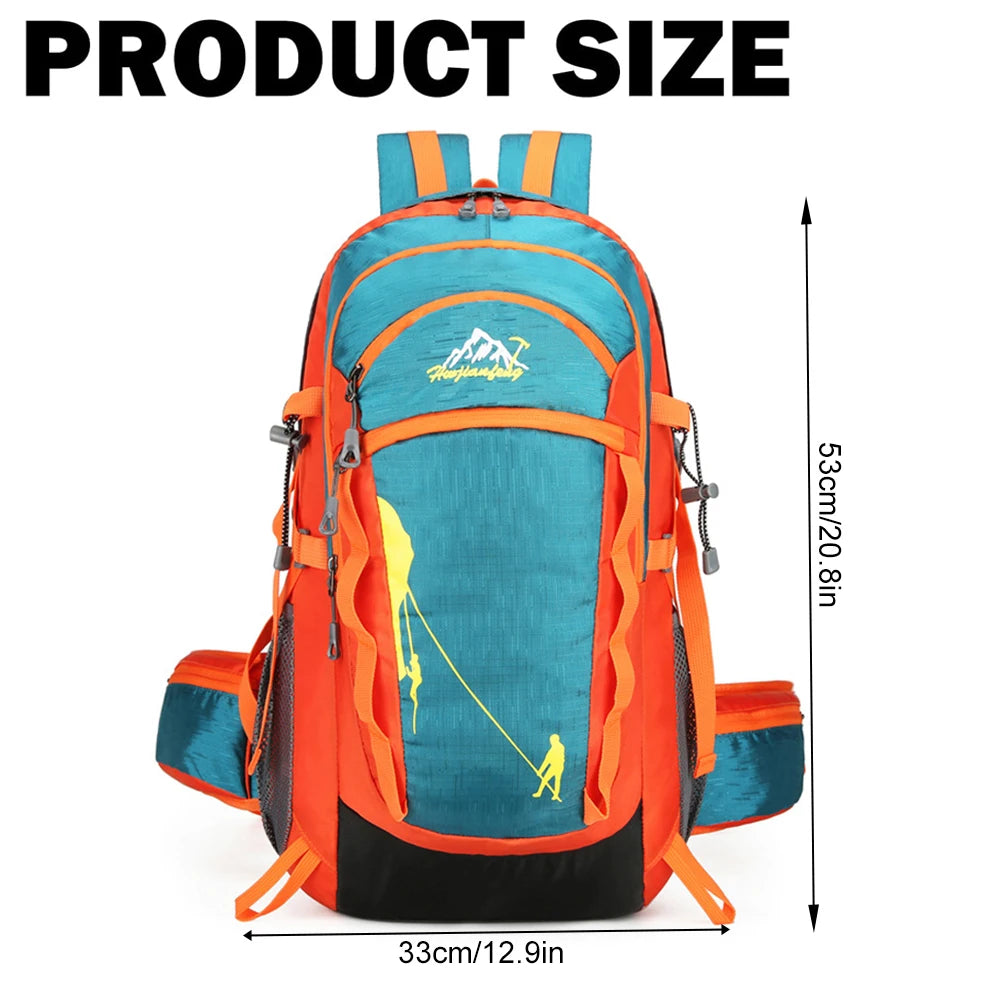 Hiking Backpack 40L, Lightweight Travel Backpack Camping Essentials Bag Outdoor Sport Daypack Trekking Hunting Adventure Gear