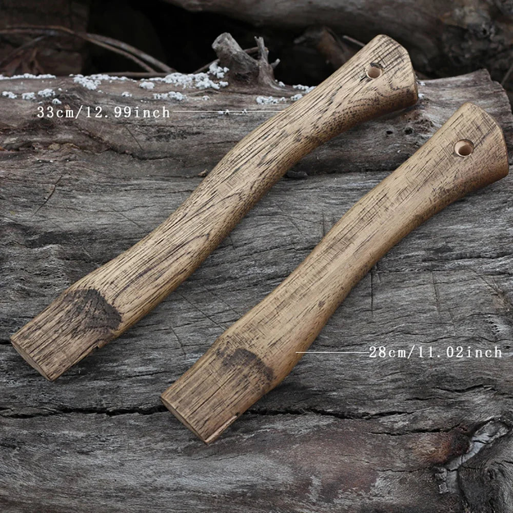 Walnut Axe Handle with Hole Wedge Accessories for DIY Outdoor Axes Hammers Survival Camping Gear Tomahawk Viking Axe