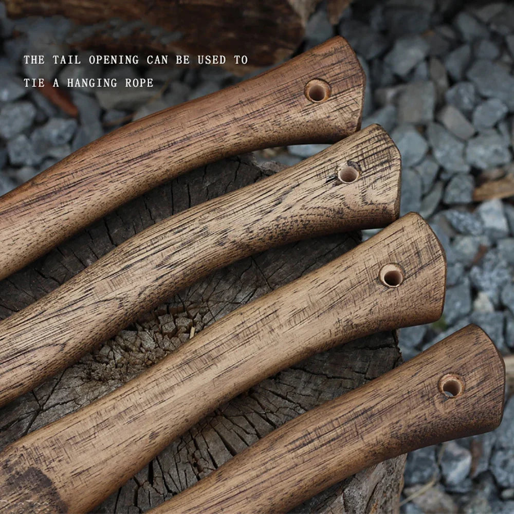 Walnut Axe Handle with Hole Wedge Accessories for DIY Outdoor Axes Hammers Survival Camping Gear Tomahawk Viking Axe