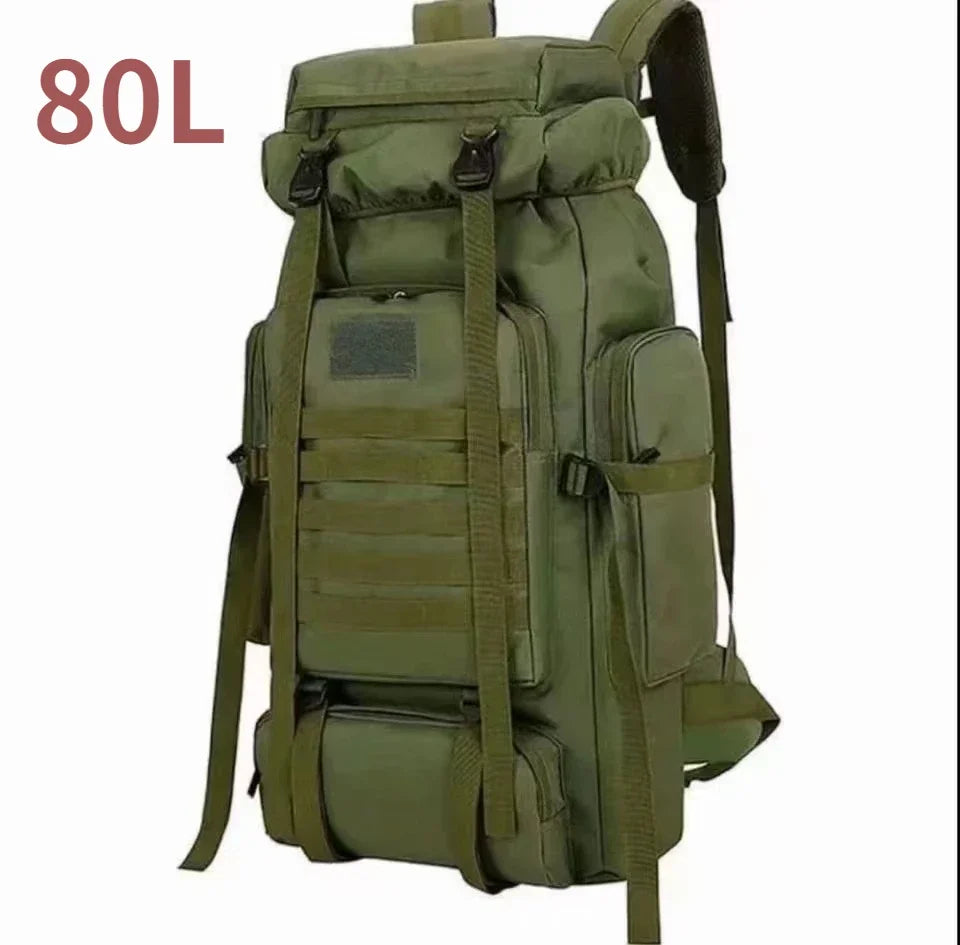 80L/100L Mountaineering Bag Climb Bag Tactical Backpacks Large Backpack Outdoors Hiking Camping Travel Bags