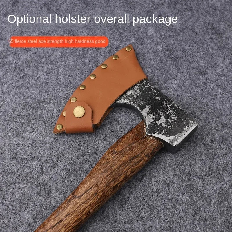 Outdoor camping firewood chopping tree head axe camping forging axe