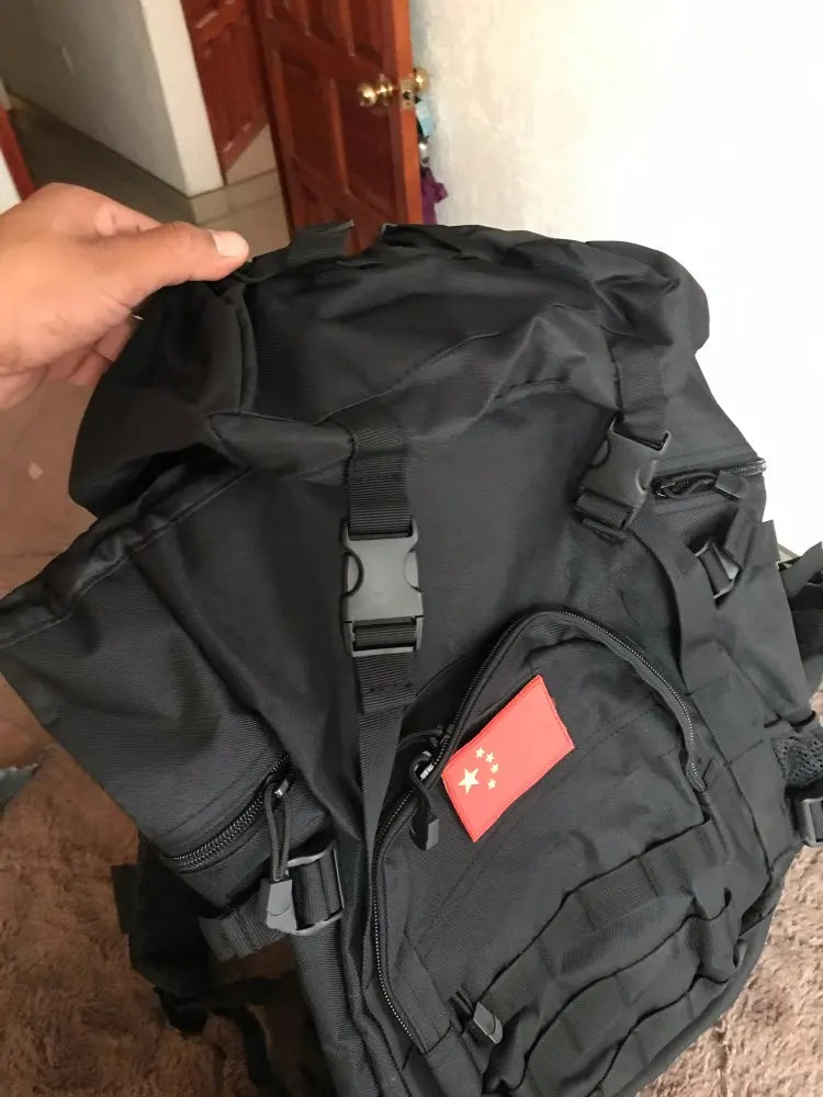 50L Large Capacity Tactical Backpack, 900D Outdoor Camping Mountaineering Bag, Hiking Rucksack, Travel Backpack