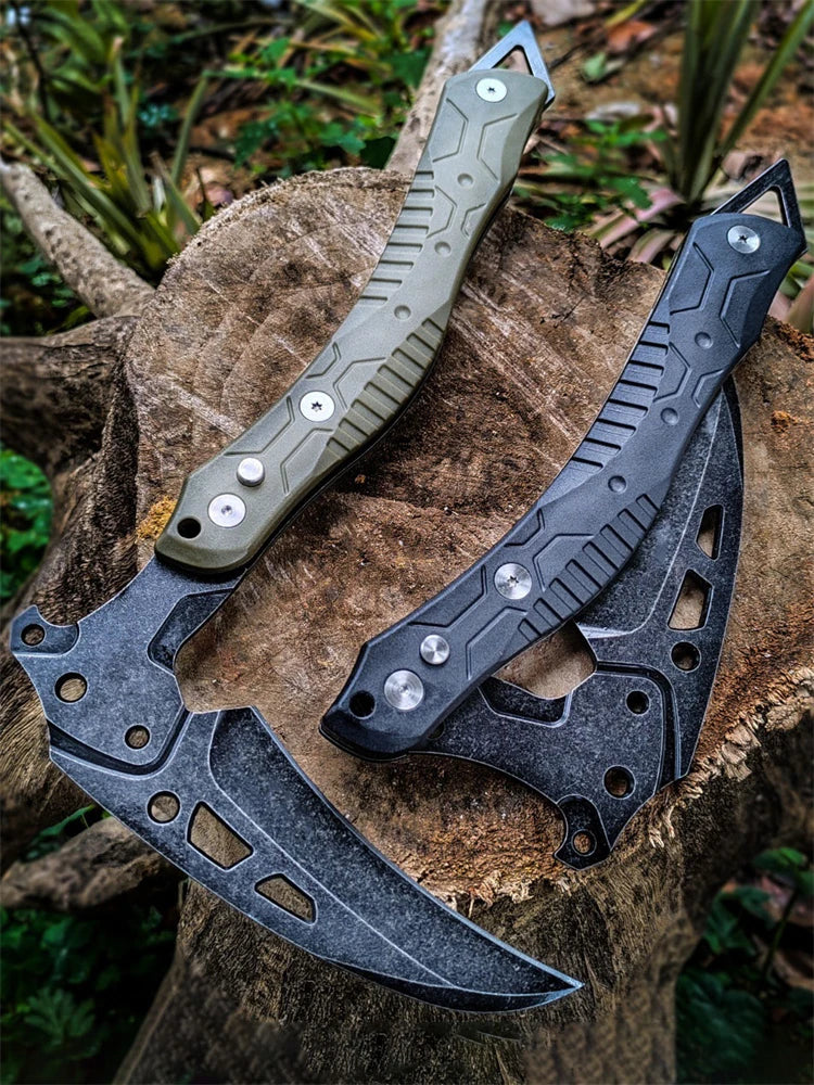 Foldable Survival Fire Axe Outdoor Camping Tactical Axes Multi-purpose Bushcraft Axe Self-defense Hand Ax Wilderness Survival