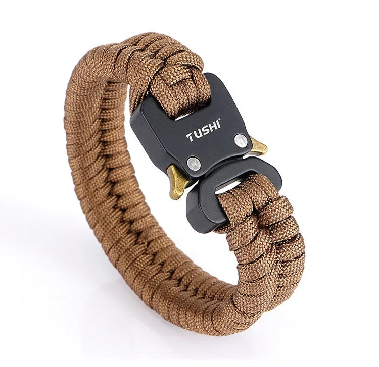 Outdoor survival multi-functional bracelet, woven seven-core umbrella rope, outdoor emergency tool, cobra buckle bracelet
