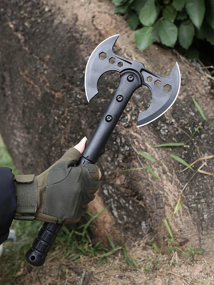 Tactical axe, mountain carving, woodworking axe, chopping wood, firefighting axe, vehicle mounted camping axe