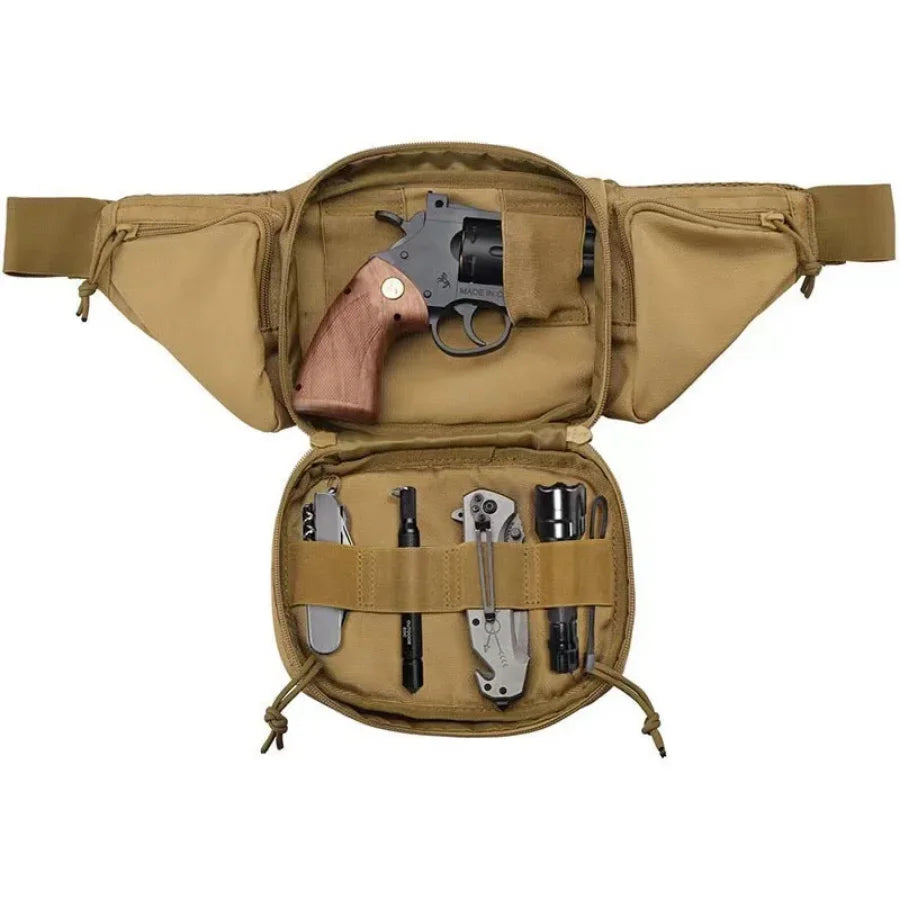 Outdoor Hiking Waist Bag Running Sports Functional Bag Cycling Bag Bum Bag Multi-functional Tool Shoulder Tactical Waist Pack
