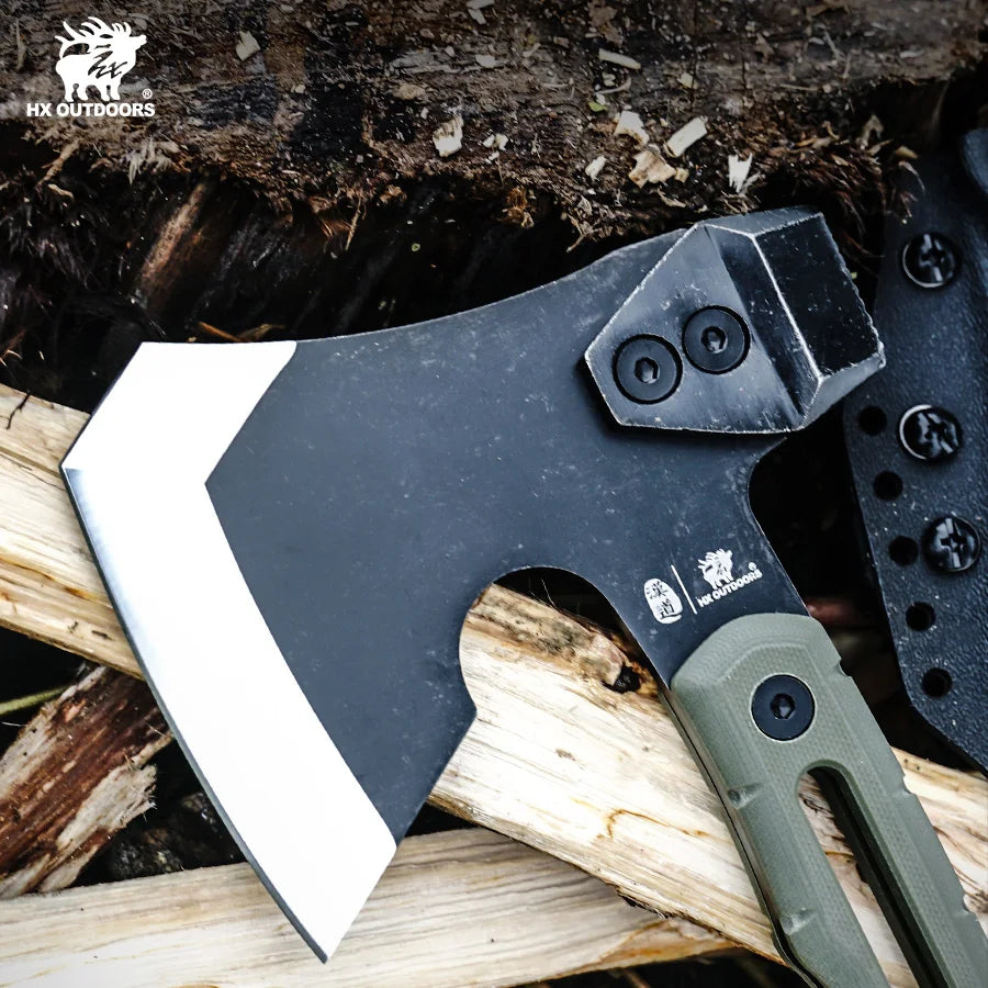 HX OUTDOORS Mercenarys Full Tang Camping Survival Touris Axe Hatchet Tactical Multifunctional Hunting Tools Tomahawk Hammer axes