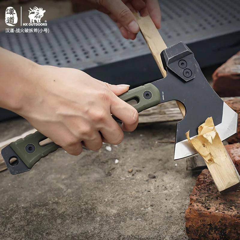 HX OUTDOORS Mercenarys Full Tang Camping Survival Touris Axe Hatchet Tactical Multifunctional Hunting Tools Tomahawk Hammer axes