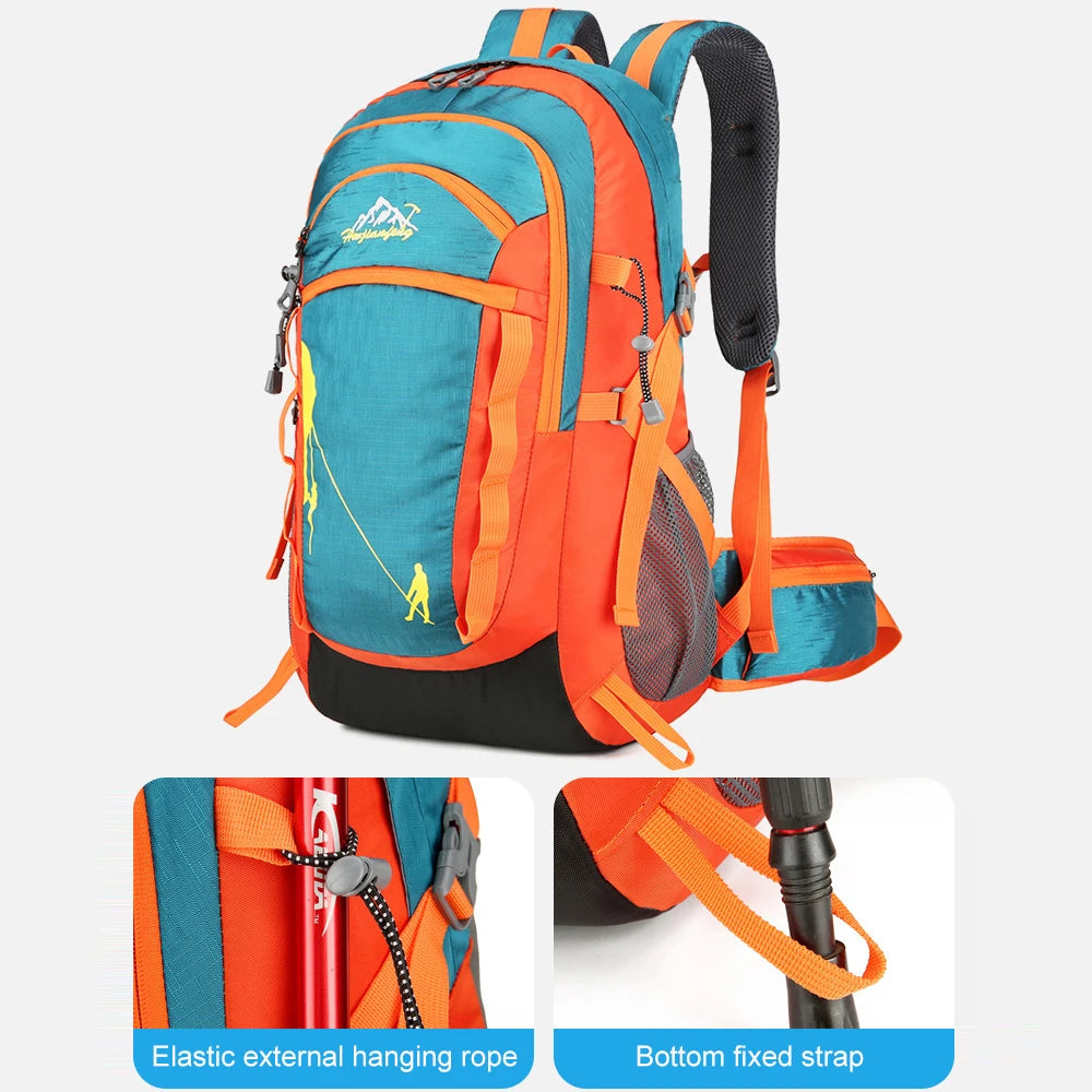 Hiking Backpack 40L, Lightweight Travel Backpack Camping Essentials Bag Outdoor Sport Daypack Trekking Hunting Adventure Gear