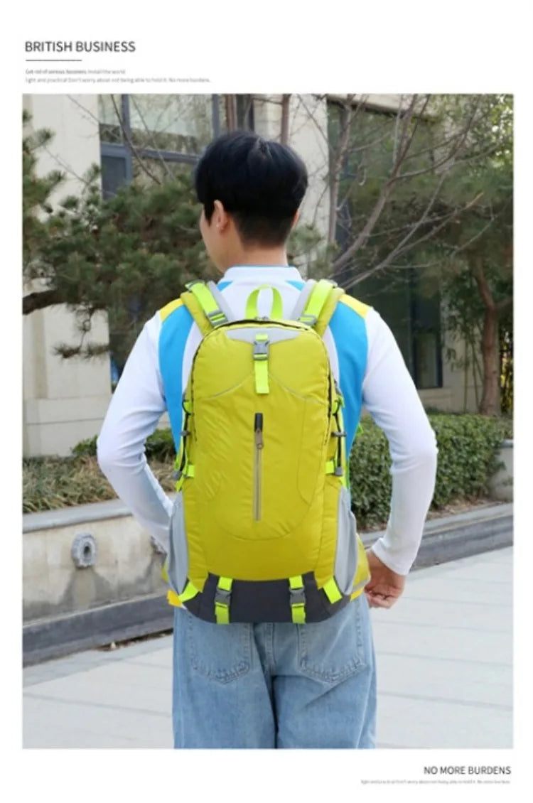 Backpacks 40 Liter Outdoor Hiking Backpack Waterproof Men's and Women's Lightweight Backpack Large Capacity Travel Mochila Bolsa