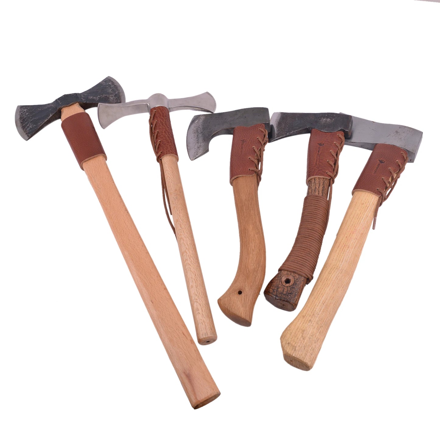 Genuine Leather Axe Handle Guard Collar Holster Hatchet Blade Cover (One Set), for Camping, Hiking, Hunting, Outdoors.