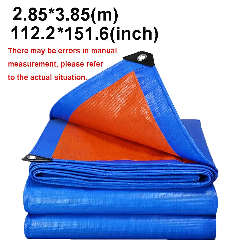 Waterproof Tarp Tarpaulin Awning Durable Rectangle Sun Shade Patio Sunrays Uv Block Rain Cover Camping Outdoor Facility Backyard