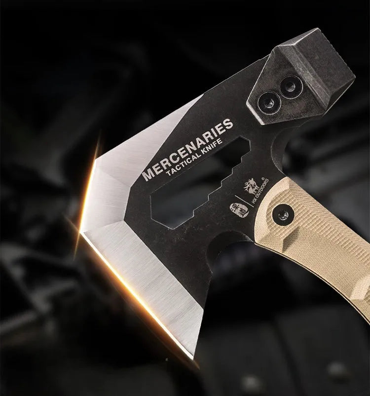 Mercenarys Axe Camping Touris Ax Multifunctional Hatchet Tactical Hunting Tools Tomahawk Hammer Outdoor Survival Accessories