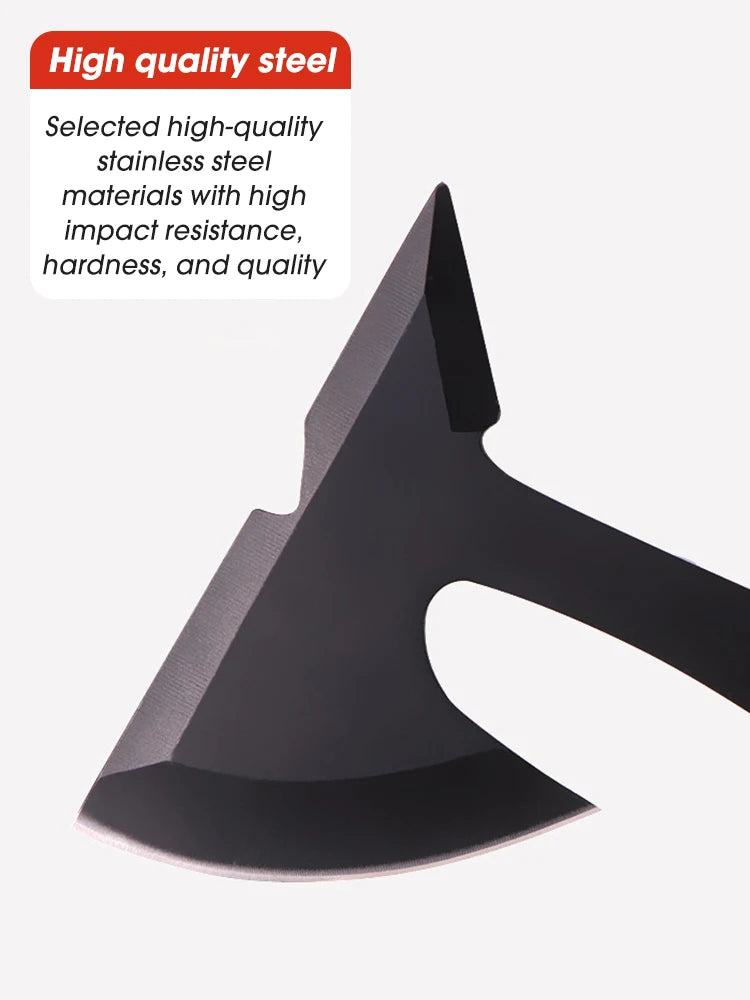 Outdoor Camping Tactical Axe Survival Fire Axe Mini Hammer Ice Breaking Cone Multifunctional Woodworking Axes Hand Tool