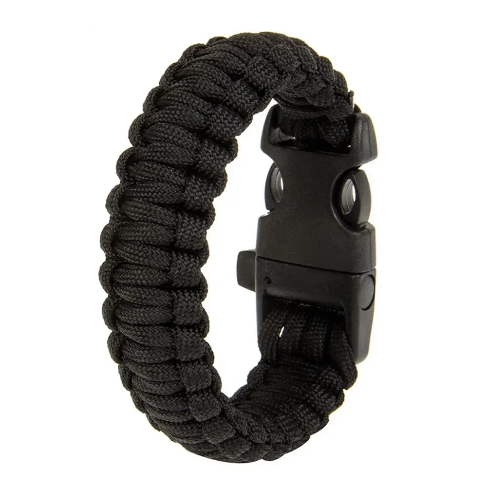 Braided Bracelet Men Women Paracord Outdoor Survival Bracelet Multifunction Camping Rescue Emergency Rope Bangles Compass