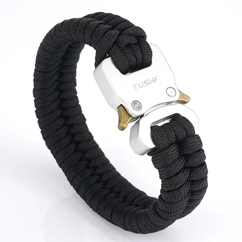 Outdoor survival multi-functional bracelet, woven seven-core umbrella rope, outdoor emergency tool, cobra buckle bracelet