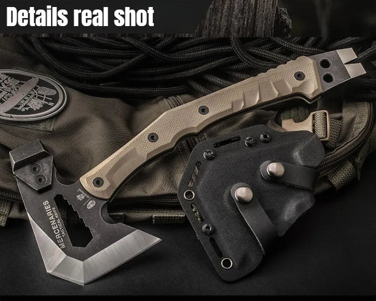 Mercenarys Axe Camping Touris Ax Multifunctional Hatchet Tactical Hunting Tools Tomahawk Hammer Outdoor Survival Accessories