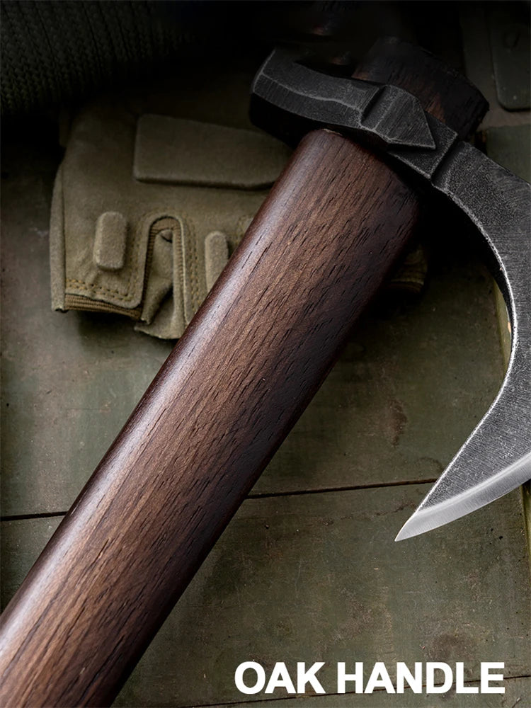 Handcrafted Axe Tactical Survival Outdoor Axe Camping Equipment Chopping Wood Ax Logging Mountain Multiuse Hand Tools Lumberjack