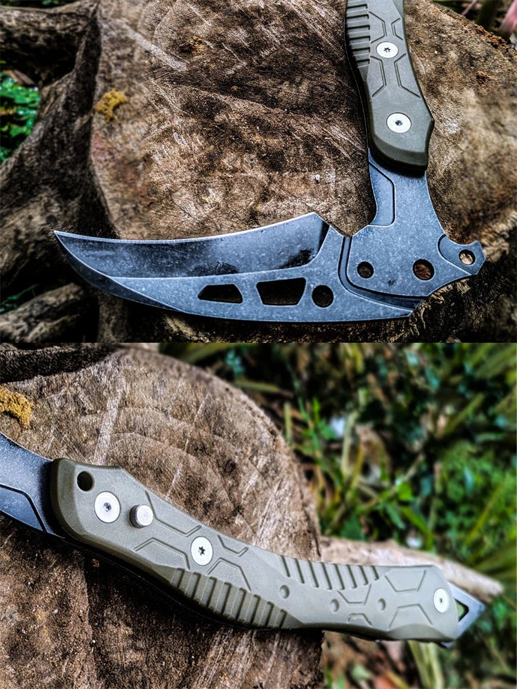 Foldable Survival Fire Axe Outdoor Camping Tactical Axes Multi-purpose Bushcraft Axe Self-defense Hand Ax Wilderness Survival