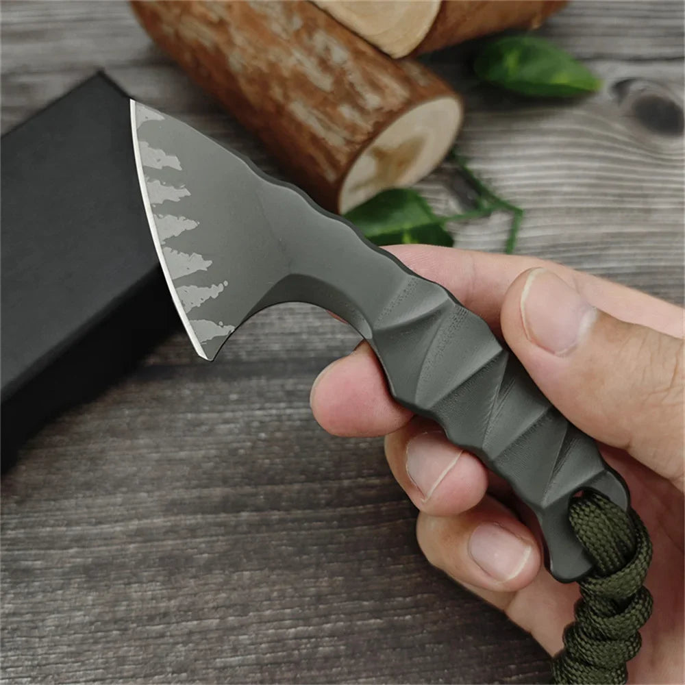 Mini Axe Outdoor Fixed Blade D2 Blade and Handle High Hardness Hunting Self Defense EDC Tactical Rescue Tool with Original Box