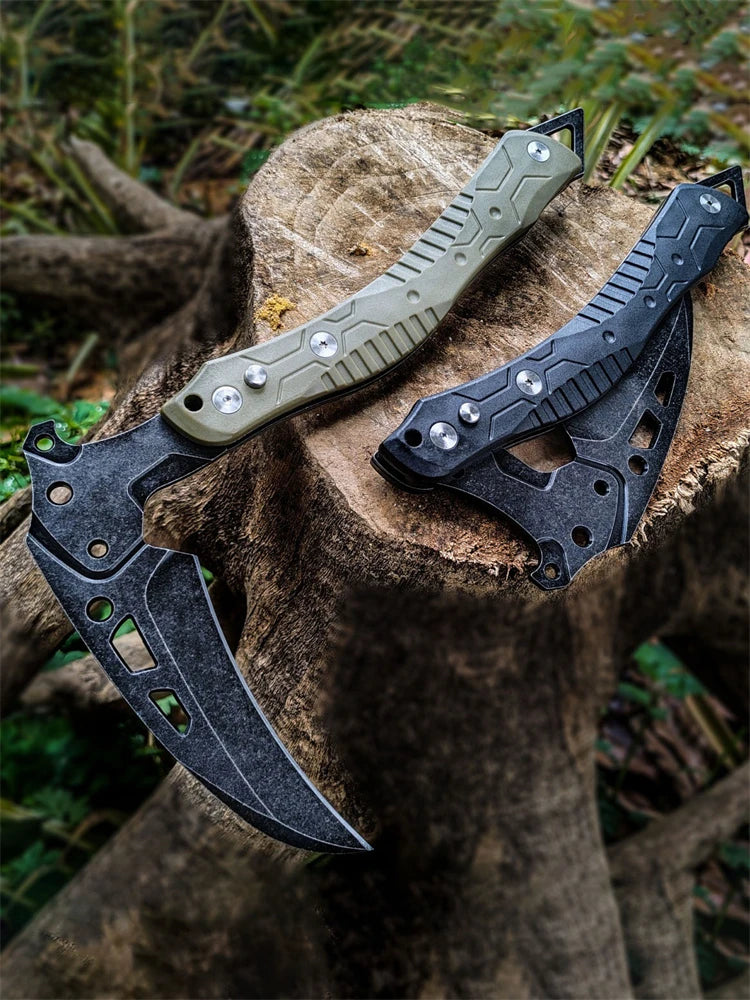 Foldable Survival Fire Axe Outdoor Camping Tactical Axes Multi-purpose Bushcraft Axe Self-defense Hand Ax Wilderness Survival
