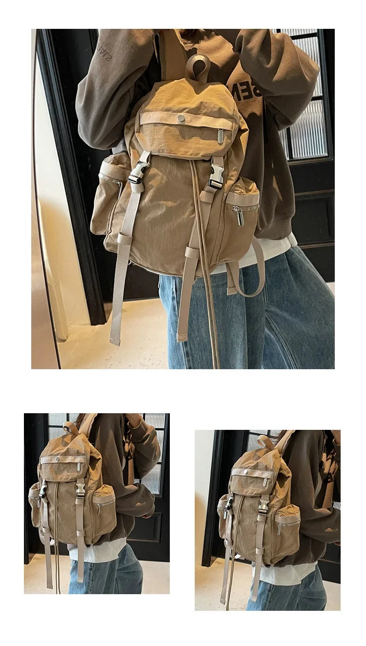 2025 Outdoor Hiking Backpack Large Capacity Waterproof Durable Rucksack for Students Travel Fitness Gym