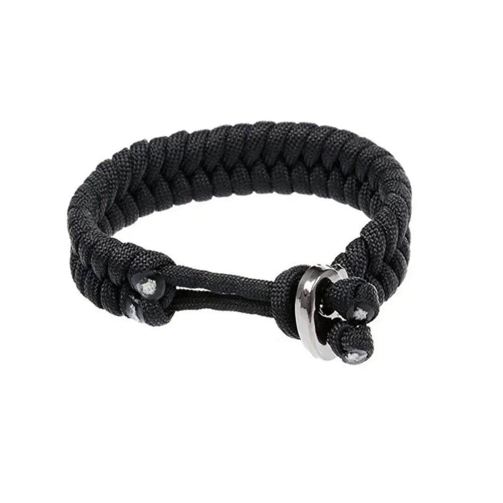 Adjustable Survival Emergency Bracelet 550 Paracord Cord Bracelet Weaving Cord for Camping Hiking Outdoor Accessories