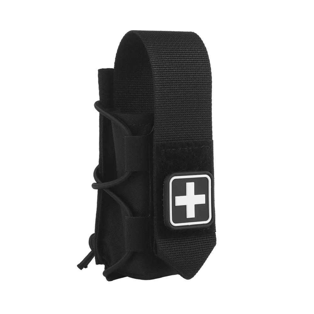 Tactical Tourniquet Pouch Versatile TQ Holder Quick Deploy Trauma Kit Storage Molle Clip Combat Belt Hunting Vest Accessories
