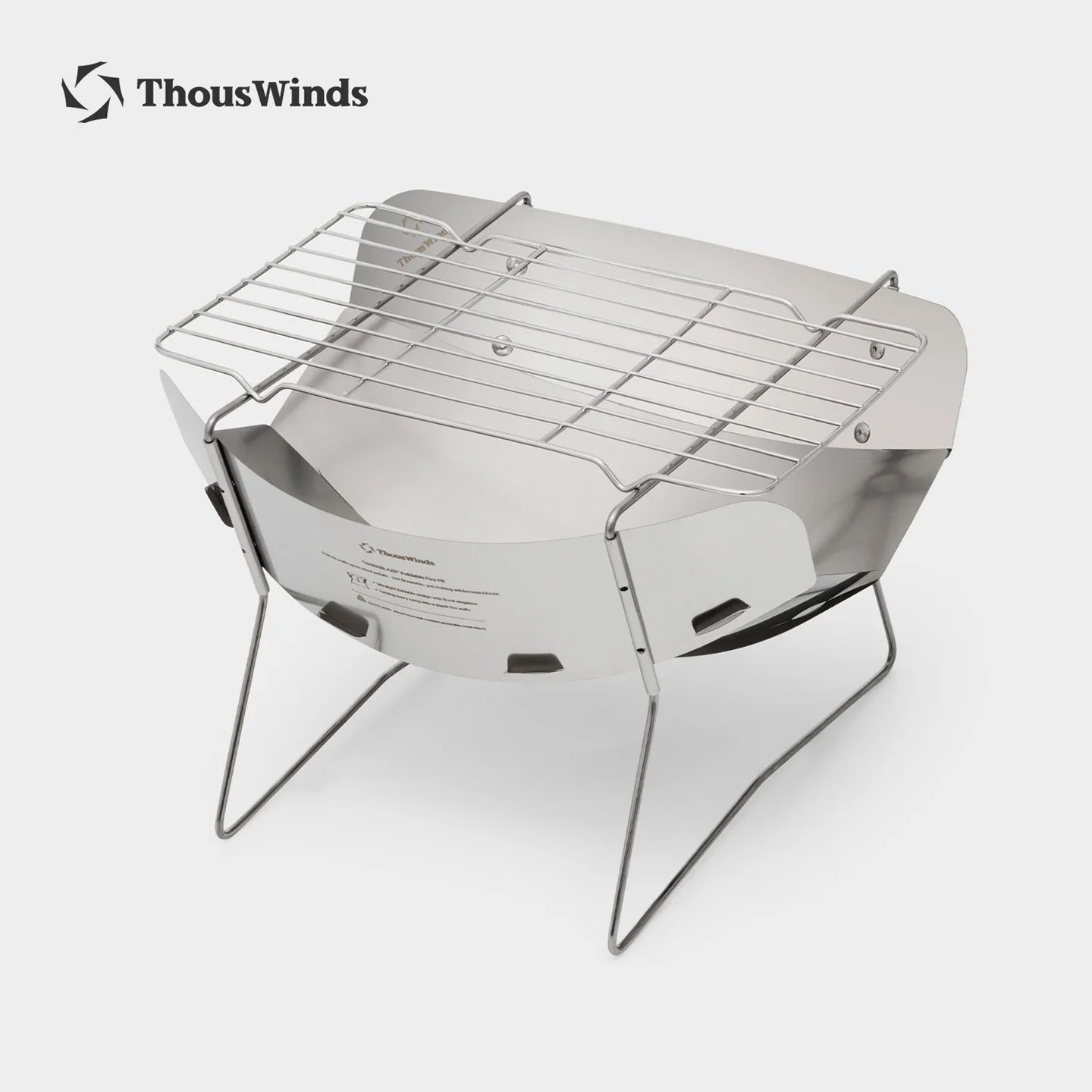 ThousWinds Hanablaze Ultralight Outdoor Foldable Stove Camping Quick-install Wood Stove Fire Pit for Trekking Heating Cooking