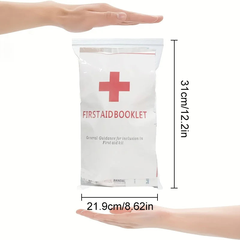 174 Piece First Aid Kit Refill Kit, Emergency Backup, Professional Medical Supplies for Outdoor Camping, Hiking and Emergencies