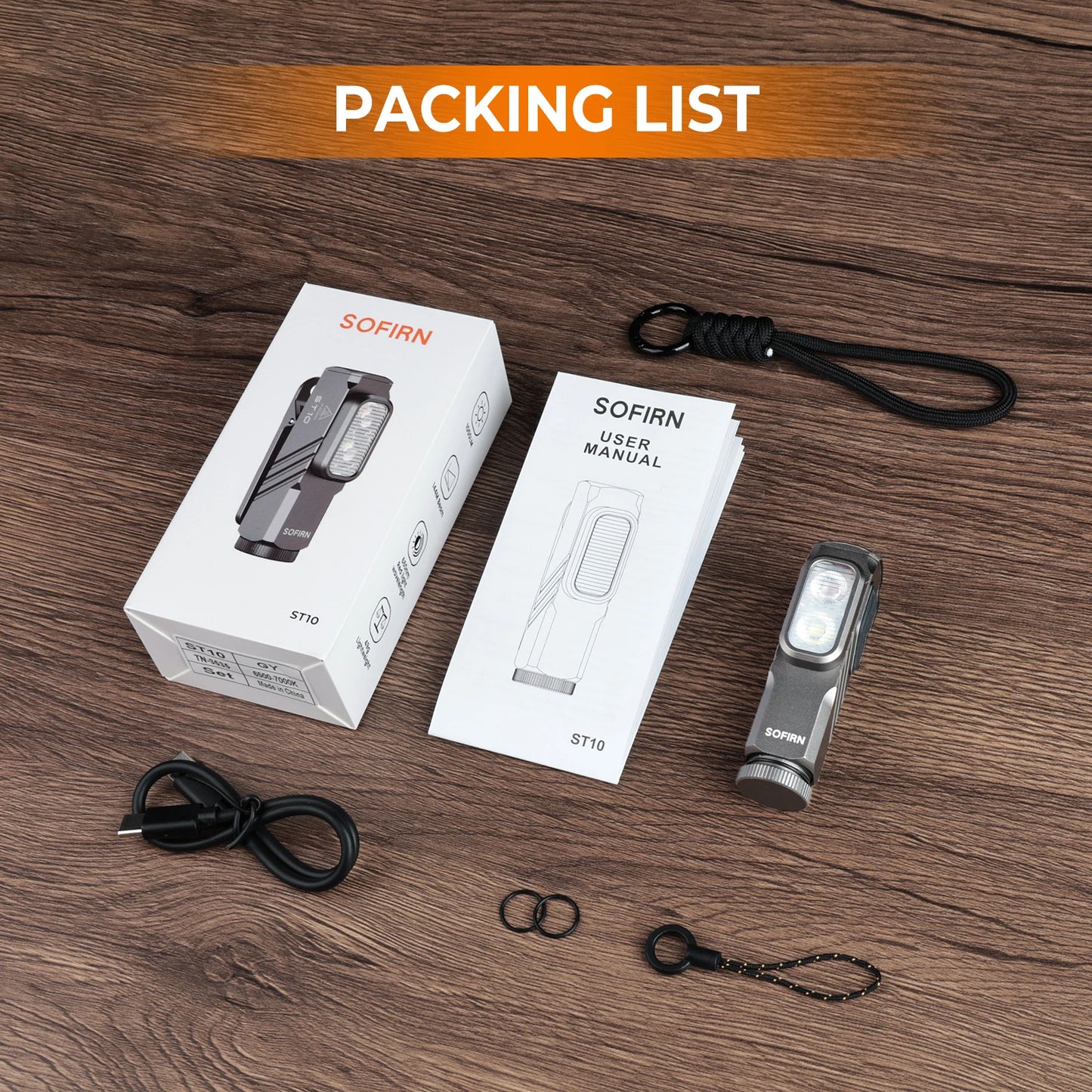 New Sofirn ST10 EDC Flashlight 14500 1000LM USB C Rechargeable Waterproof With Red Light Magnetic Tail & Clip For Camping Emerge