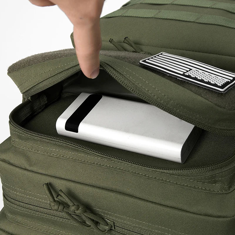 45L Tactical Backpack survival Bag Hunting MOLLE Backpack GYM For Men EDC Outdoor Hiking Rucksack Witch Bottle Holder